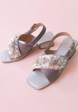 CAVVA DUO SQUARE HEELS SILVER CAVVA DUO SQUARE HEELS SILVER